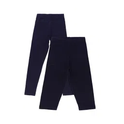 Bodycare Kids Girls Pack Of 2 Solid Cotton Leggings-picture-31