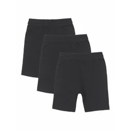 Bodycare Kids Girls Pack Of 3 Mid Rise Pure Cotton Shorts-picture-41