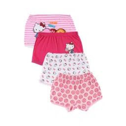 Bodycare Kids Girls Pack Of 4 Assorted Hello Kitty Conversational Printed Shorts-picture-12