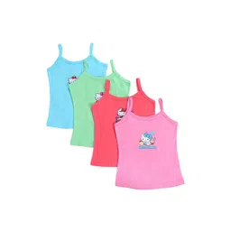 Bodycare Kids Girls Pack Of 4 Assorted HELLO KITTY Cotton Innerwear Vests-picture-15