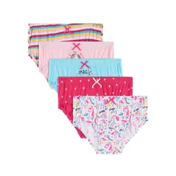 Bodycare Kids Girls Pack Of 5 Assorted Hipster Cotton Briefs-picture-48