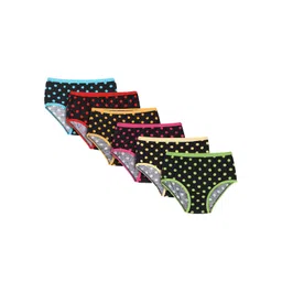 Bodycare Kids Girls Pack Of 6 Assorted Printed Cotton Hipster Briefs-picture-35