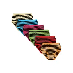 Bodycare Kids Girls Pack Of 6 Cotton Hipster Briefs-picture-52