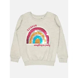 Bodycare Kids Girls Sequin Embellished Fleece Pullover-picture-23