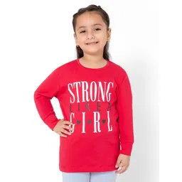 Bodycare Kids Girls Typography Printed Cotton T-shirt-picture-17