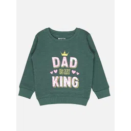 Bodycare Kids Girls Typography Printed Fleece Pullover-picture-29