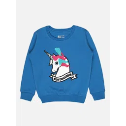 Bodycare Kids Girls Unicorn Printed Fleece Pullover-picture-31