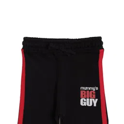 Bodycare Kids Infant  Black Solid Cotton Joggers image 3