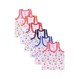 Bodycare Kids Infant Boys Pack Of 6 Assorted Cotton Innerwear Vests-picture-57