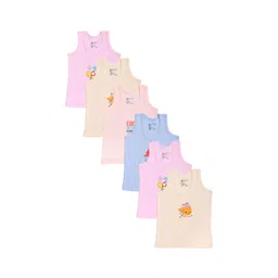 Bodycare Kids Infant Boys Pack Of 6 Pure-Cotton Innerwear Vests-picture-28