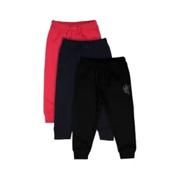 Bodycare Kids Infant Girls Pack Of 3 Solid Cotton Joggers-picture-12