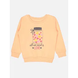 Bodycare Kids Infant Girls Printed Round Neck Fleece Pullover-picture-40