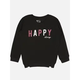 Bodycare Kids Infant Girls Printed Round Neck Fleece Pullover-picture-33