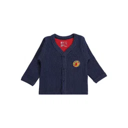 Bodycare Kids Pack of 3 Navy Blue Self Design Cotton Jhablas-picture-53