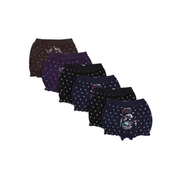 Bodycare Kids Pack Of 6 Black Brown Blue Assorted Cotton Basic Briefs-picture-33