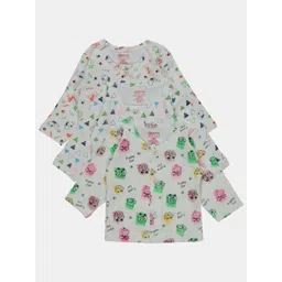 Bodycare Kids Tops Front Open Full Sleeves Pack Of 3-Assorted 40-picture-40