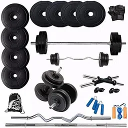 Bodyfit Fitness Home Gym Set (12kg-80kg) Dumbbells Set for Home Gym kit & Fitness Equipment,Exercise Set. (80kg Gym Set)-image-28