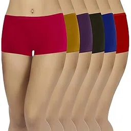 bodyform Women's Cotton Boyshorts(Pack of 6)-picture-32