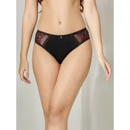 bodyline Lace-Detail Seamless Mid-Rise Hipster Brief-picture-14