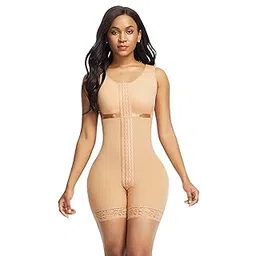 Bodysuit Women Waist Trainer Bodysuit Slim Full Body Shapewear Seamless Round Neck Jumpsuits Tummy Control Tops With Hook And Eye.-picture-45