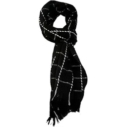 BODYTECH Men & Women Casual Luxurious Premium Checkered Woolen Muffler, Scarf, Stole For Winter-picture-38
