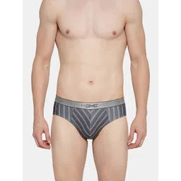 BODYX Striped Pure Cotton Basic Brief BX27B-WHITE-STRIPE-XL-picture-29