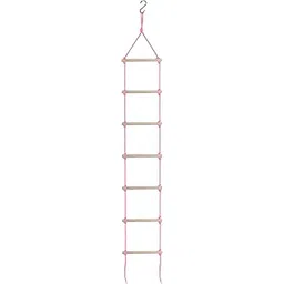 BOFFLE Rope Climbing Ladder Indoor/Outdoor for Kids - Ninja Ladder, Kid Ladder for 4 to 10 Years (Pink)-picture-28