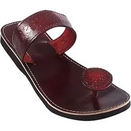 bohekant Women’s Handcrafted Synthetic Leather Flats | Ethnic Kolhapuri Style Chappals | Handmade Traditional Handmade Footwear for Casual, Office Comfortable & Stylish Flats-picture-41