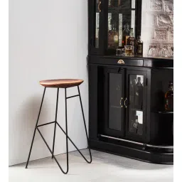 bohemiana from pepperfry Mirai Bar Stool In Premium Acacia Finish-picture-23