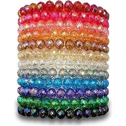 bohenoor Multicolour Beads Bracelet Set for Women and Girls – Stylish Everyday Acrylic Beaded Stackable Bracelets Combo, Set of 12-picture-52