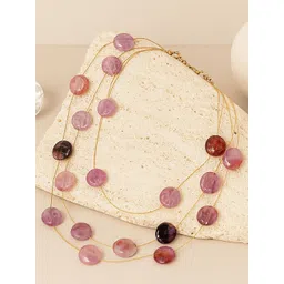 Bohey by KARATCART Gold-Plated Artificial Beaded Layered Necklace-picture-39