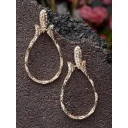 Bohey by KARATCART Gold-Plated Contemporary Drop Earrings-picture-22