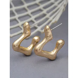 Bohey by KARATCART Gold-Plated Contemporary Drop Earrings-picture-24