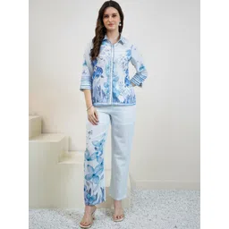 Boho By Athena Floral Printed Shirt & Trousers Co-Ord Set-picture-10