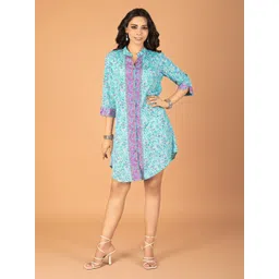 Boholyfe Floral Printed Shirt Dress-picture-26