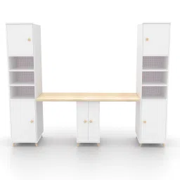 boingg! - a happy start Dynamo 2 Seater Study Table Pink In Pink Colour-picture-29