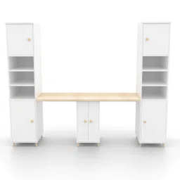 boingg! - a happy start Dynamo 2 Seater Study Table White In White Colour-picture-31