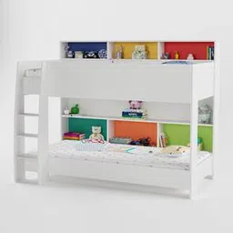 boingg! - a happy start Engineered Wood Bunk Bed in White Colour-picture-10