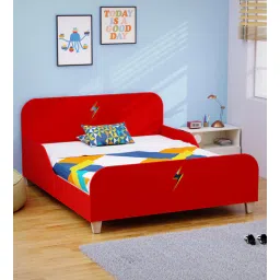 boingg! - a happy start Flash Double Kids Double Bed with Storage In Red Colour-picture-19