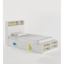 boingg! - a happy start Optimus Kids Bed in Yellow Colour with Drawer Storage-picture-12