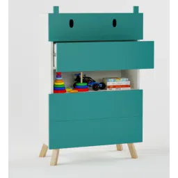 boingg! - a happy start Papa Hippo Kids Chest Of Drawers in Green Colour-picture-38