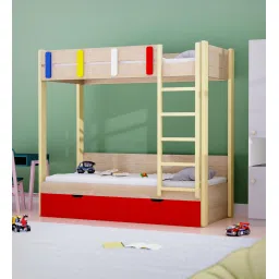 boingg! - a happy start Pine Tree Single Size Bunk Bed In Oak Colour-picture-17