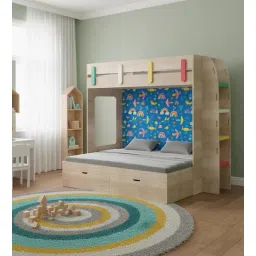 boingg! - a happy start SimpleSteps Bunk Bed With Ladder and Drawer Storage In Blue Colour-picture-12
