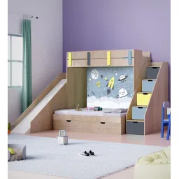 boingg! - a happy start Sleep N’ SlideBunk Bed 6X4 (Drawers On Wheels) In Space Colour-picture-33