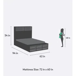 boingg! - a happy start Optimus Prime Kids Double Bed with Storage In White Colour image 2