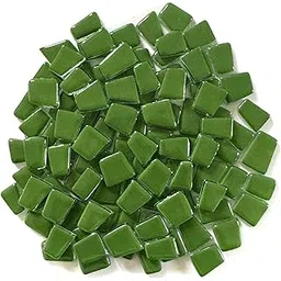 Bold Collection Fern Green Irregular Trapezoid Glass Tiles - 150 Grams, 3.5mm Thickness, 95 to 100 Pcs-picture-14