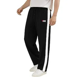 bold fitness Athletic Track Pants, Side Stripe Design, Drawstring Waist Casual Trousers Pants | Regular | Sports Stylish Track Pant | Sweatpants-picture-49