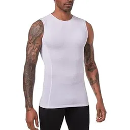 Bold Fitness Sleeveless Compression Workout Shirts | Athletic Training Tank Top for Sports & Fitness (XX-Large) Black-picture-10