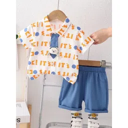 Bold N Elegant Boys Printed Shirt with Shorts-picture-35