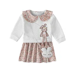 Bold N Elegant Floral Print Peter Pan Collar Fit & Flare Dress-picture-25